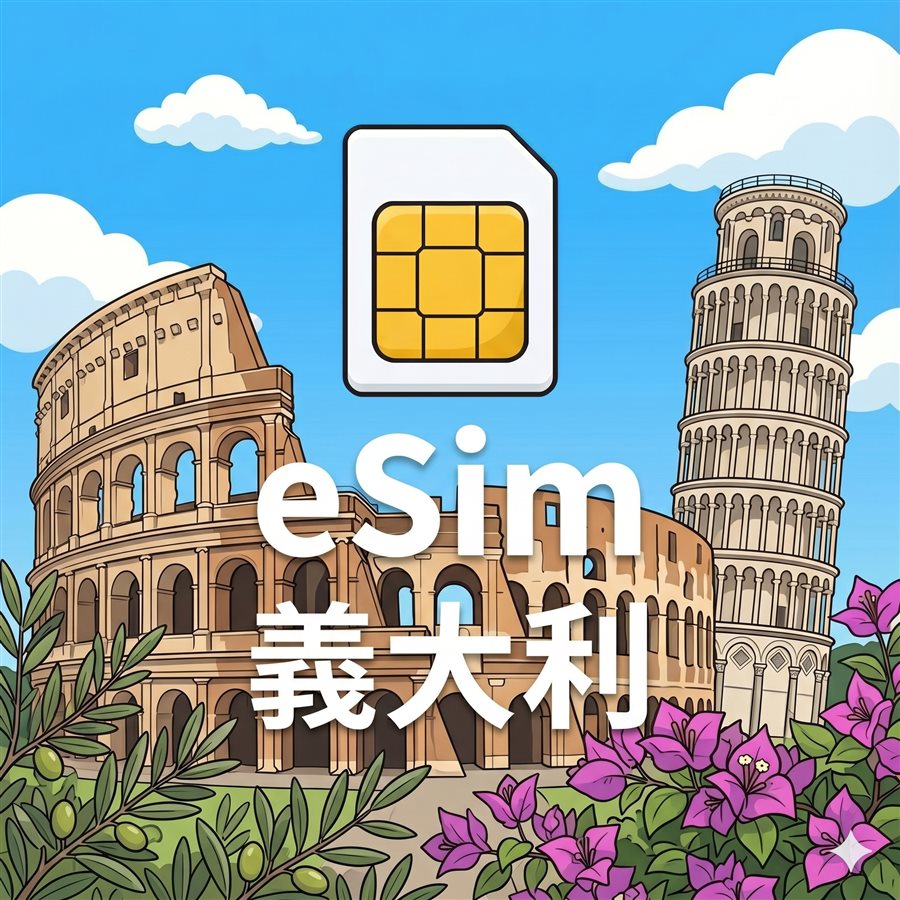 義大利 eSIM 1G/7Days
